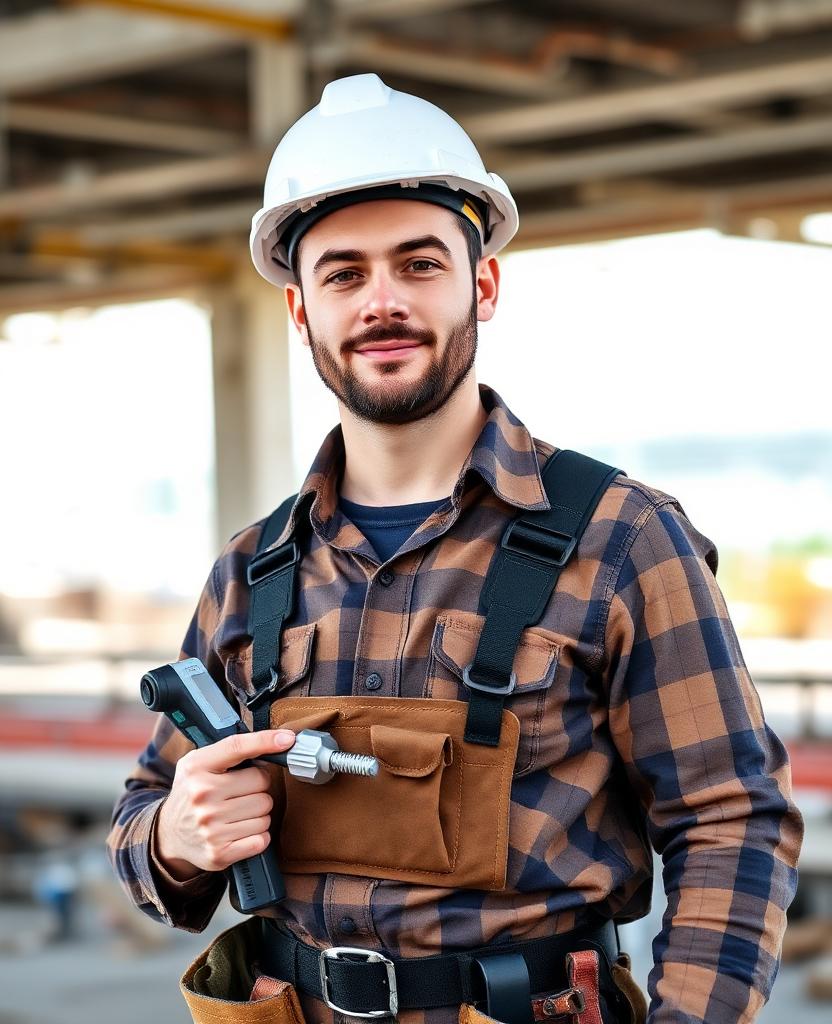 Electrician on the job